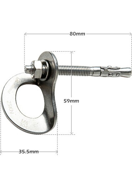 Camnal 25KN Dağcılık Kaya Tırmanma Mağaralama Cıvatası Plakaları Kalıcı Ankraj Noktası Ekipmanı Açık Mekan (Yurt Dışından) fiyatları