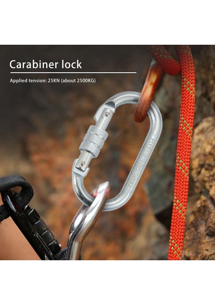 3x O Şekil 25KN Alaşım Çelik Güvenlik Tokası Profesyonel Kaya Tırmanma Karabin Dağcılığı Toka Ana Kilit (Yurt Dışından) modelleri