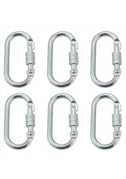 6x O Şekil 25KN Alaşımlı Çelik Güvenlik Tokası Profesyonel Kaya Tırmanışı Karabin Dağcılık Tokası Ana Kilit (Yurt Dışından) fiyatları