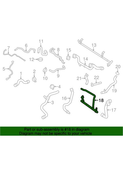 Motor Hvac Isıtıcı Su Hortum Tüp Boru 30774514 Land Rover S60 S80 V60 V70 XC60 XC70 XC90 3 0 3 2 (Yurt Dışından) fırsatları