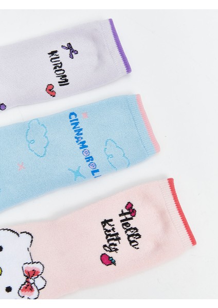 Yeni Sezon Hello Kitty Desenli Kız Çocuk Havlu Soket Çorap 3'lü modelleri