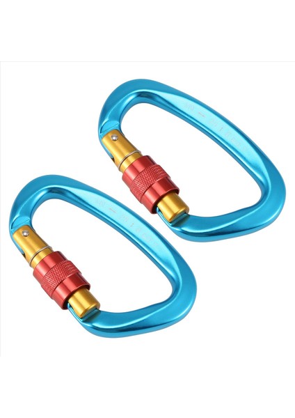 2pcs 25KN Carabiner Clip D Şekli Kanca Alüminyum Alaşım Dağcılık Ekipmanı Yürüyüş Kamp Sırt Çantası Kancaları Için (Yurt Dışından) modelleri