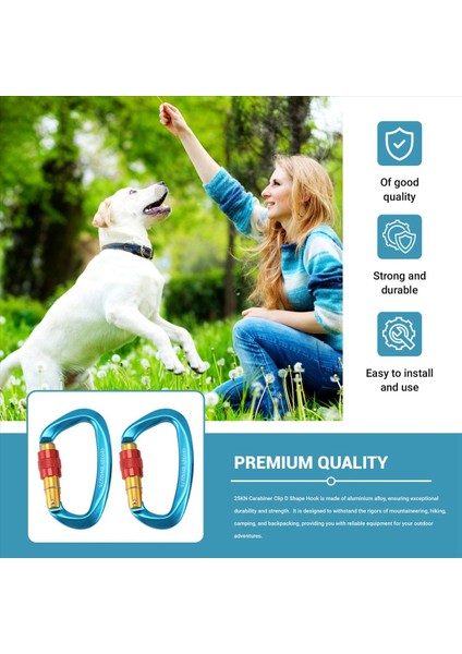 2pcs 25KN Carabiner Clip D Şekli Kanca Alüminyum Alaşım Dağcılık Ekipmanı Yürüyüş Kamp Sırt Çantası Kancaları Için (Yurt Dışından) indirimleri