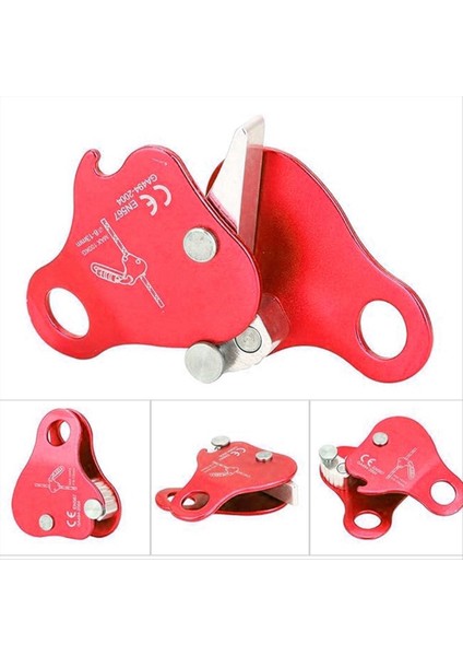 2pcs Halat Grab Metal Halat Dış Mekan Tırmanma Kilitleme Korunması Kırmızı Dağcılık Ekipmanı (Yurt Dışından) modelleri