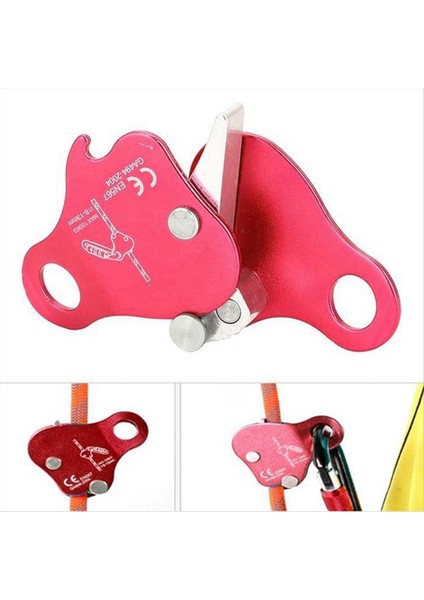 2pcs Halat Grab Metal Halat Dış Mekan Tırmanma Kilitleme Korunması Kırmızı Dağcılık Ekipmanı (Yurt Dışından) fırsatları