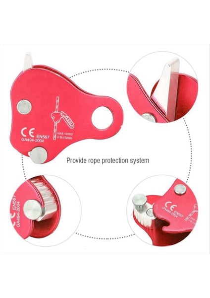 2pcs Halat Grab Metal Halat Dış Mekan Tırmanma Kilitleme Korunması Kırmızı Dağcılık Ekipmanı (Yurt Dışından) indirimleri