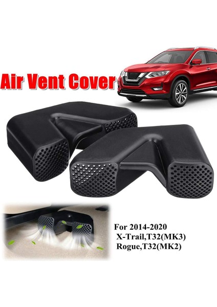 1 Çift Araba Klima Çıkış Havalandırma Izgaraları Kapakları Ön Koltuk Ac Isıtıcı Zemin Havalandırma Koruyucu Nissan X-Trail T32 Qashqai J11 2014+/RENAULT Koleos 2017+ (Yurt Dışından) fiyatları