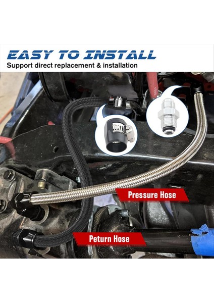 25 Inç 6AN Hidrolik Direksiyon Pompası Hortum Kiti Chevy C10 Ls Swap Gm Tip 2 Basınç Çizgisi Için Bağlantılar (Yurt Dışından) modelleri