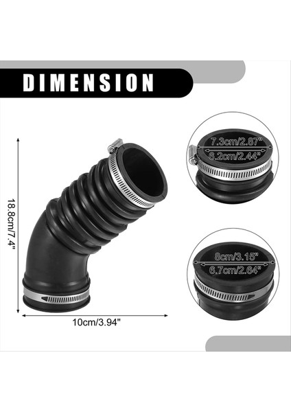 Toyota Pickup L4 2 4l 1988-1995 Için Kelepçeli Hava Temizleyici Emme Hortum Tüpü 2223135030 (Yurt Dışından) indirimleri