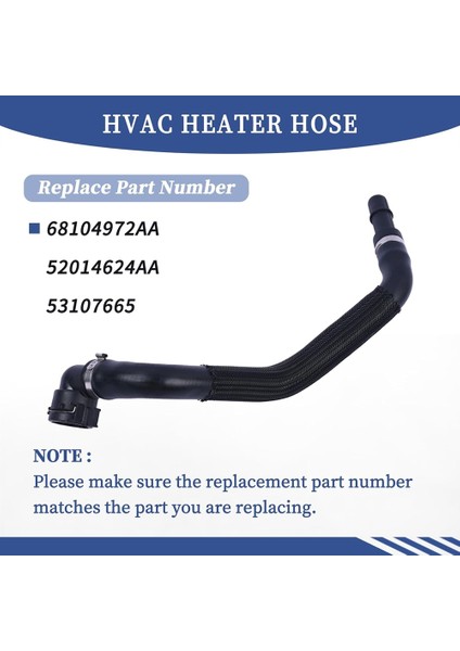 Chrysler Için Hvac Isıtıcı Hortumu 200 2015-2017 Jeep Cherokee 2014-2018 68104972AA 52014624AA 53107665 (Yurt Dışından) fırsatları