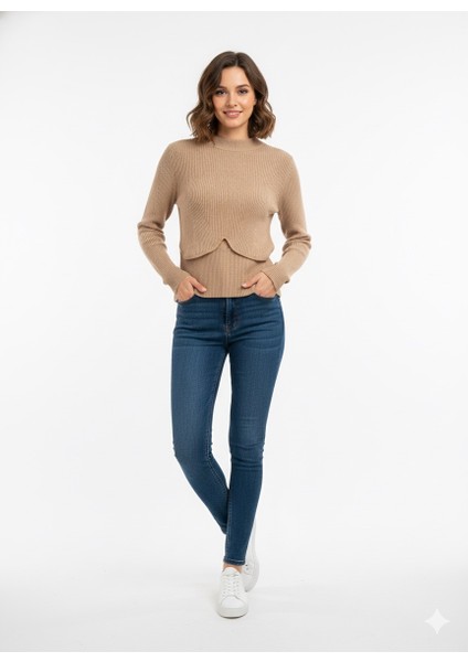 Kadın Triko Crop Bluz 15474 indirimleri