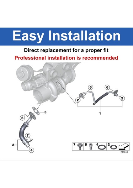 Araç Turboşarj Borusu Motor Yağı Dönüş Borusu 11428626653 Bmw N20 Motor F10 F20 F30 Için F34 F25 F15 F16 X1 X3 X4 X5 Z4 (Yurt Dışından) indirimleri