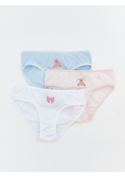 Yeni Sezon Baskılı Kız Çocuk Külot 3'lü