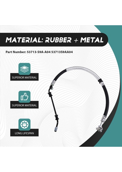 53713-S9A-A04 Araç Hidrolik Direksiyon Hortumu Hortum Basınç Yağı Hortumu Honda Cr-V 2 4l 2002-2006 53713S9AA04 (Yurt Dışından) fırsatları
