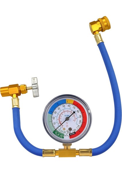 R134A Car Ac Ac Soğutucu Şarj Hortumu Kiti 1/2in Dispensing Valf ve Hızlı Bağlayıcı Şarj Hortumu Seti (Yurt Dışından)