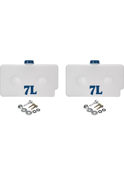 2x Evrensel 7l Plastik Yakıt Deposu Yağ Benzin Tankı Hava Hava Park Isıtıcı Tank Araç Karavan Karavan Motorum Park Edinme Aracı (Yurt Dışından)