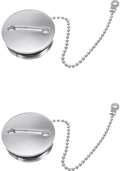 2x Tekne Güverte Dolgu Dolgu Değiştirme Kapağı Zincir Paslanmaz Çelik Yakıt Su Gazı (Yurt Dışından)