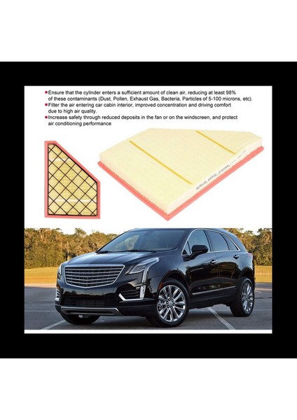 3x Araç Kabin Hava Filtresi Anti-Pillen Toz Yedek Parça Araç Aksesuarları Cadillac A3212C 23321606 (Yurt Dışından) fiyatları