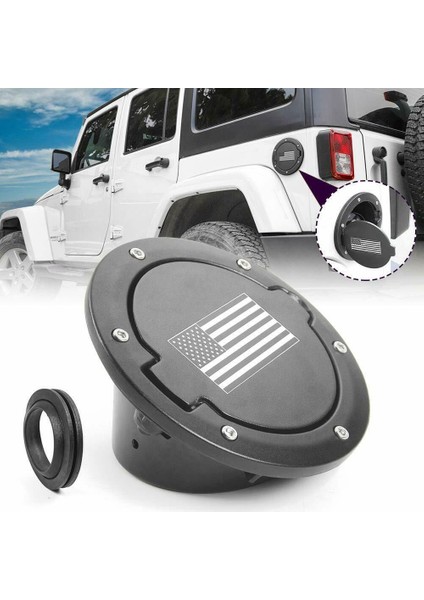 Yakıt Dolgu Kapısı Gaz Deposu Kapak Jeep Wrangler Için Aksesuarlar Jk &amp Sınırsız Spor Rubicon Sahara 2007-2017 Abd Bayrağı (Yurt Dışından) fiyatları