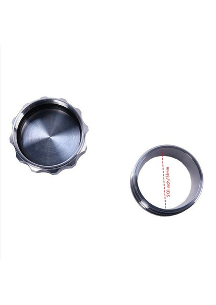 4pcs 2 Inç 51MM Alüminyum Alaşım Dolgu Boynuna ve Otomobil Parçaları Değiştirilmiş Yakıt Deposu Kapak Gümüş (Yurt Dışından) fırsatları