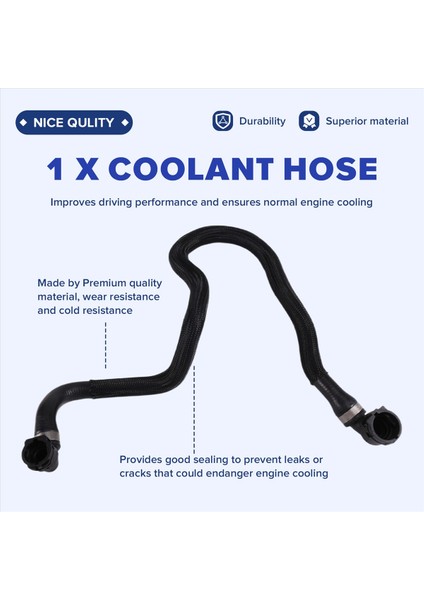 17127580964 Araba Motoru Soğutucu Hortumu Bmw Için 5 6 7 535I 640I 740I Li 2008-2018 (Yurt Dışından) fırsatları