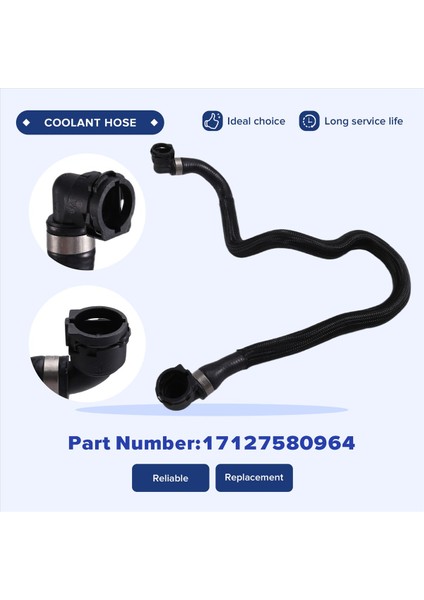 17127580964 Araba Motoru Soğutucu Hortumu Bmw Için 5 6 7 535I 640I 740I Li 2008-2018 (Yurt Dışından) indirimleri