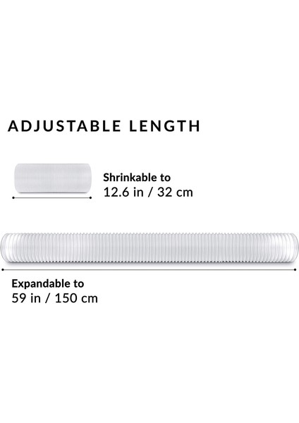 Klima Taşınabilir Egzoz Hortumu - Çap Büyüklüğünde 5 - Uzun - Evrensel Esnek Sayaç Saat Yönünde Tüpte 59 (Yurt Dışından) modelleri