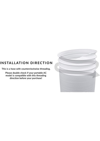 Klima Taşınabilir Egzoz Hortumu - Çap Büyüklüğünde 5 - Uzun - Evrensel Esnek Sayaç Saat Yönünde Tüpte 59 (Yurt Dışından) indirimleri