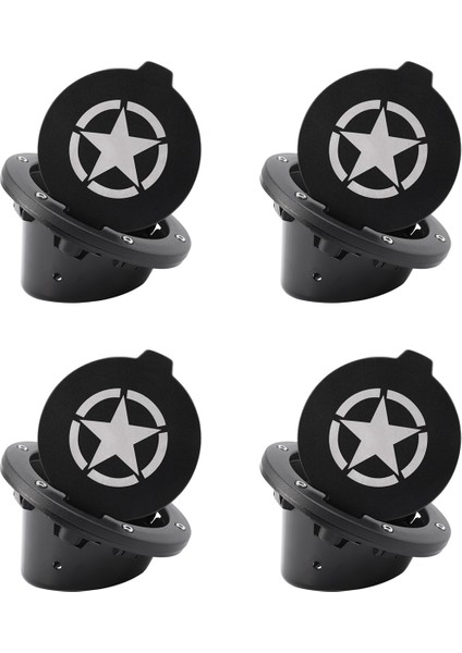 4x Gaz Deposu Kapağı Yakıt Deposu Kapağı 2007-2018 Için 4 Kapılı 2 Kapılı Jeep Wrangler Jk ve Sınırsız Araba Aksesuarları (Yurt Dışından)