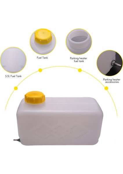 5 5l Plastik Hava Hava Isıtıcısı Yakıt Deposu Benzin Yağ Depolama Eberspacher Kamyon Keravan Fakar Yağı Benzin Tankı (Yurt Dışından)