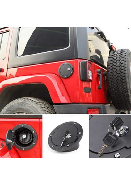 Yakıt Deposu Kapak Kilit Kapağı + 2 Anahtar Kilidi ile Jeep Wrangler Için SZZT04145 (Yurt Dışından) fiyatları