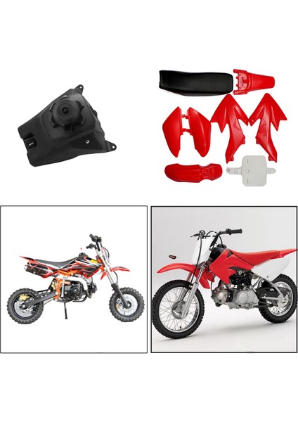9 Pcs Aksesuarlar 8pcs 50CC 110CC 125CC 140CC 4 Zamanlı CRF50 Çukur Off-Road Bisiklet Seti Mudguard Koltuk ve 1pcs Motosiklet Kir Çukur Gaz Yakıt Deposu Kapağı Honda CRF50 Için (Yurt Dışından) fiyatları