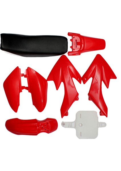 9 Pcs Aksesuarlar 8pcs 50CC 110CC 125CC 140CC 4 Zamanlı CRF50 Çukur Off-Road Bisiklet Seti Mudguard Koltuk ve 1pcs Motosiklet Kir Çukur Gaz Yakıt Deposu Kapağı Honda CRF50 Için (Yurt Dışından) modelleri