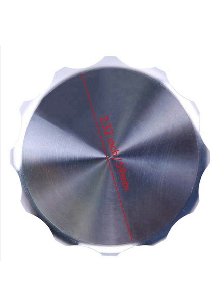 4pcs 2 Inç 51MM Alüminyum Alaşım Dolgu Boynuna ve Otomobil Parçaları Değiştirilmiş Yakıt Deposu Kapak Gümüş (Yurt Dışından) indirimleri