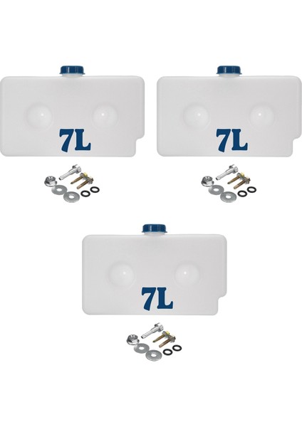 3x Evrensel 7l Plastik Yakıt Deposu Yağ Benzin Deposu Hava Park Isıtıcı Tankı Araç Karavan Karavan Motorum Park Isıtıcı Aracı (Yurt Dışından)