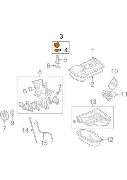 Motor Yağı Dolgu Kapağı 121800H012 / 1218028010 Lexus Scion Için Toyota 4runner Avalon Camry Corolla Fj (Yurt Dışından) modelleri