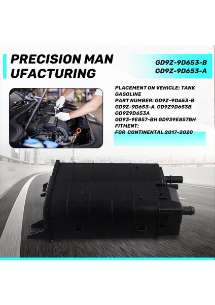 Araba Yakıt Buharı Tenekesi GD9Z-9D653-B GD9Z-9D653-A Ford Lincoln Continental 2017-2020 Yakıt Deposu Karbon Kalesi (Yurt Dışından) indirimleri