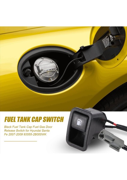 Hyundai Santa Fe Için Siyah Yakıt Deposu Yakıt Gaz Kapısı Serbest Bırakma Anahtarı 2007-2009 93555-2B000WK (Yurt Dışından) fırsatları
