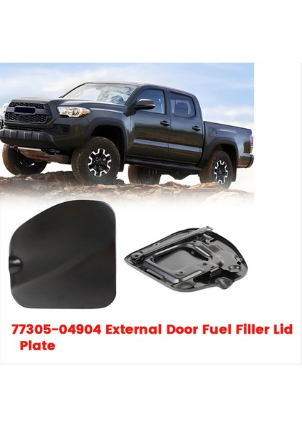 77305-04904 Harici Kapı Yakıt Dolgu Tankı Kaplama Plakası 77305-04904 Için Toyota Tacoma 2005-2015 Çift Kabin 5 Ayak Yatak (Yurt Dışından) fırsatları