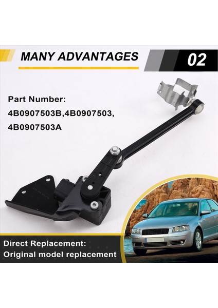 4B0907503B Araba Far Seviyesi Aralık Kontrol Sensörü Yükseklik Seviye Sensörü Vw Passat 3b Golf Mk4 Bora Beetle Audi A6 A4 (Yurt Dışından) indirimleri