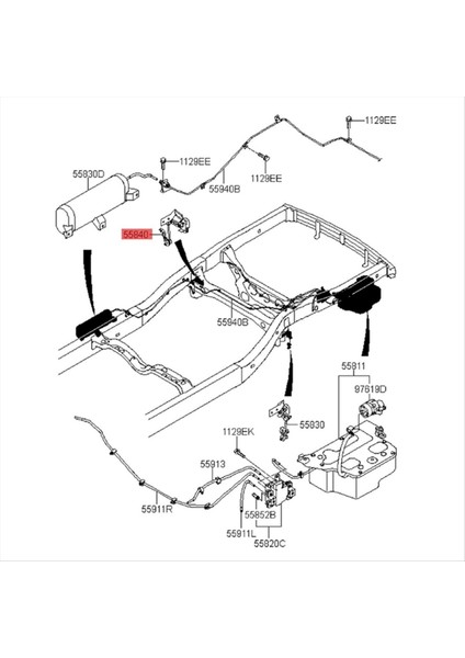 Kıa Borrego Için Araba Far Seviyesi Sensör Braketi 2007-2016 Hava Süspansiyon Yüksekliği Sensörü 558502J001 55850-2J001 Sağ (Yurt Dışından) indirimleri