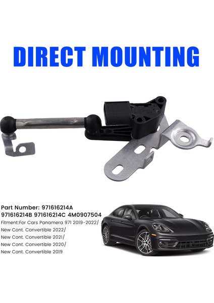 971616214A Porsche Panamera Için Ön Yükseklik Seviye Sensör Braketi 971 Süspansiyon Seviye Sensörü 971616214C 4M0907504 (Yurt Dışından) fırsatları