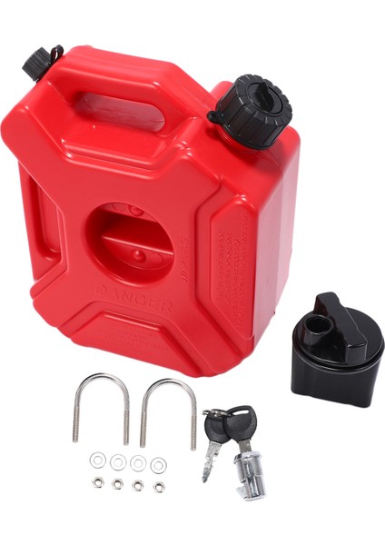 Motosiklet Kırmızı 3l Yedek Yakıt Deposu Plastik Petrol Araç Yedek Konteyner Petrol Tankları Teneke Kutu Atv Utv (Yurt Dışından)