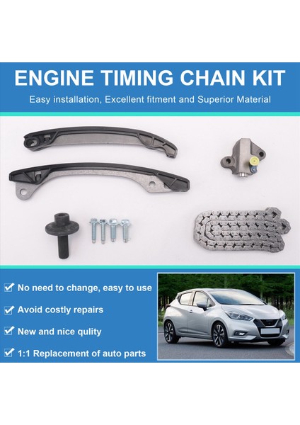 130C12345R Dacia Nissan Micra Renault Için Motor Zamanlama Zinciri Kiti Clio Megane Manzaralı Twingo Tce Serisi Araba Aksesuarları (Yurt Dışından) fırsatları