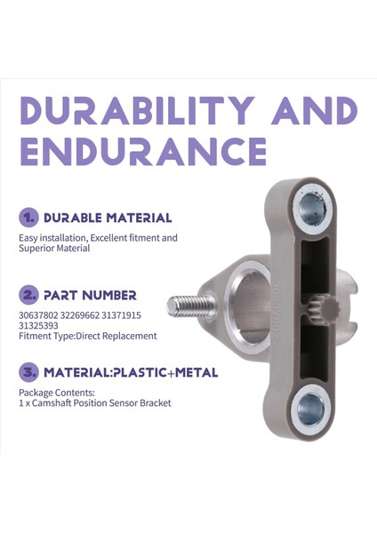 30637802 3226962 Araba Desteği Ateşleme Eksantrik Mili Konum Sensör Braketi Volvo XC90 XC60 V70 V50 S80 S60 31371915 (Yurt Dışından) indirimleri
