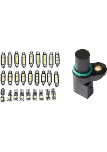 27PCS Mercedes-Benz E-Serisi W211 02-08 Için Araç Içi LED Işık Kiti Bmw 3 Serisi E46 01-05 Için Krank Açısı Sensörü ile (Yurt Dışından)