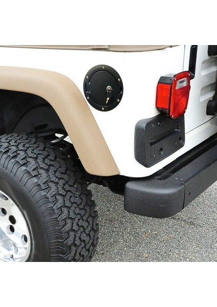 Jeep Wrangler Için Jk 07-18 Araç Gazı Benzin Tankı Kapak Kilitli Alüminyum Kilitli Yakıt Gaz Benzin Tankı Kapağı (Yurt Dışından) fırsatları