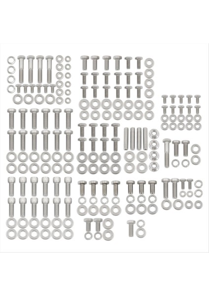 Paslanmaz Çelik Küçük Blok Motor Chevy 265 283 302 305 307 327 350 400 Sbc Motor 211 Pcs Fındık ve Cıvatalar (Yurt Dışından)