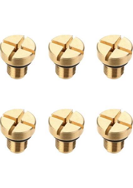 6x 17111712788 Radyatör Taşma Soğutucu Genişleme Tank Bleeder Bmw E36 E39 E46 Vb Için Vidalı Altın Vb (Yurt Dışından)