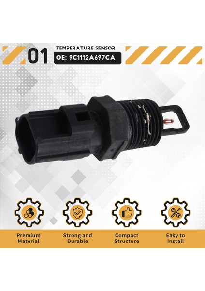 Hava Şarjı Sıcaklık Sensörü 9C11-12A697-CA 9C1Z12A697D 1833528 Ford C-Max Odak Iıı Galaxy S-Max Mondeo 2013-2025 (Yurt Dışından) fırsatları
